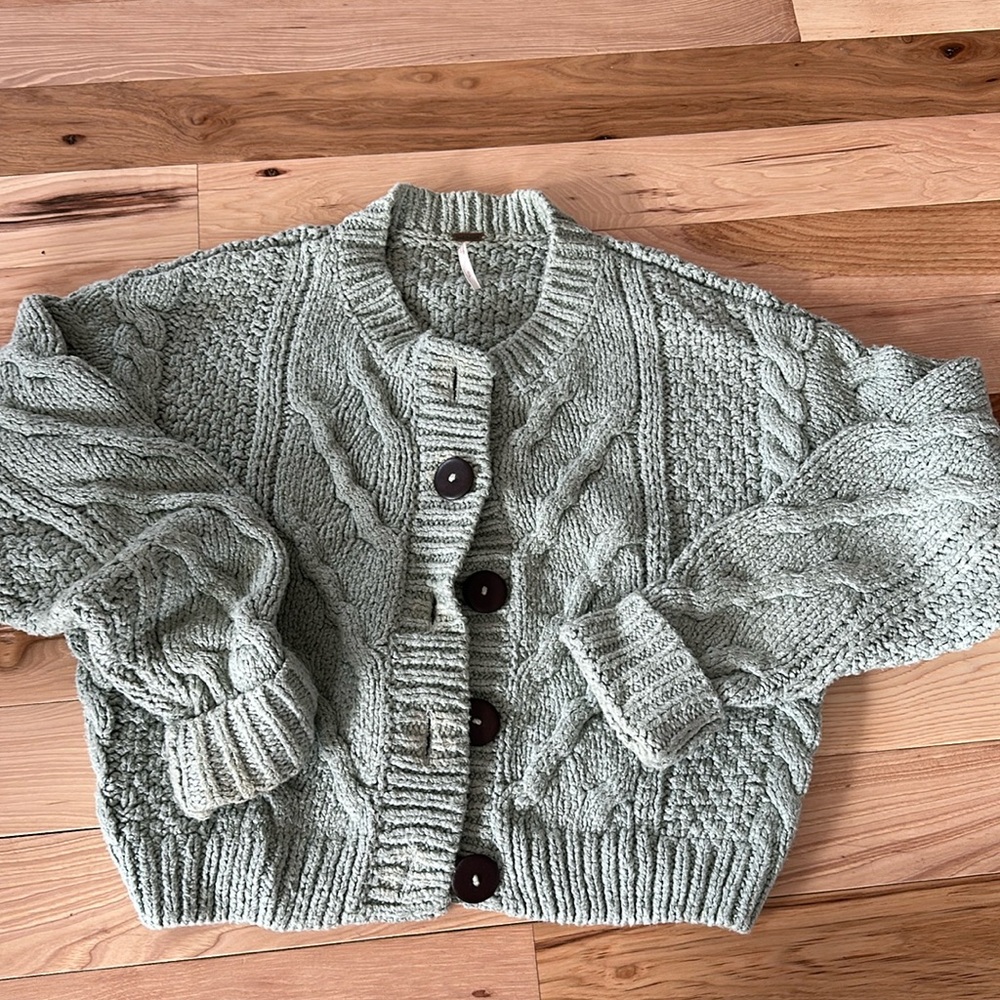 Free People chunky knit cardigan
